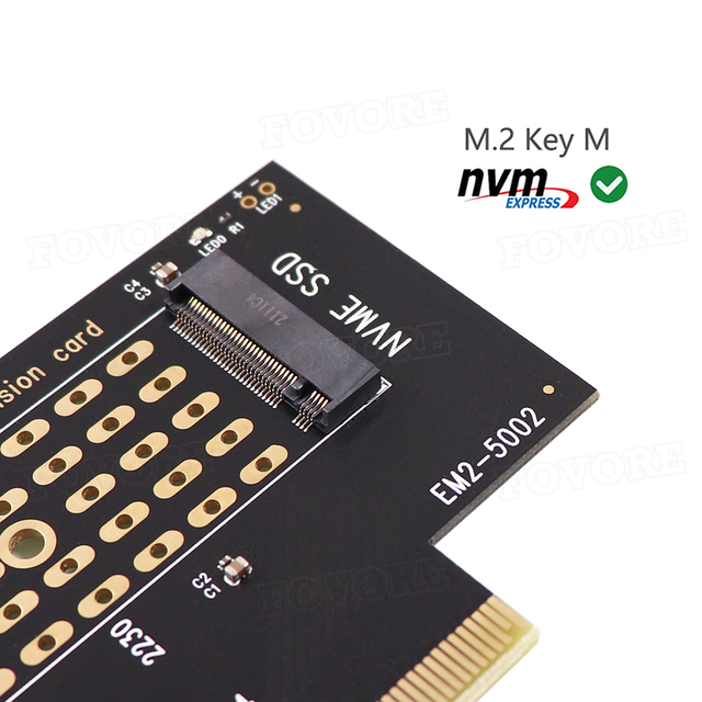 Adapter karty NVME M.2 do PCIe 3.0, wsparcie dla rozmiarów 2230, 2242, 2260, 2280 - Wianko - 6