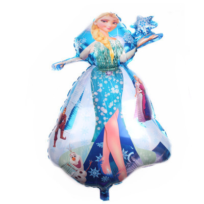 Balon foliowy Disney Frozen z postaciami Elsy, Olafa i księżniczką dla dziewczyny, idealny na Baby Shower i urodziny dzieci - Wianko - 16