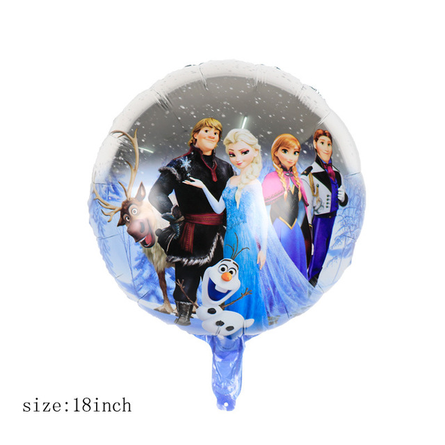 Balon foliowy Disney Frozen z postaciami Elsy, Olafa i księżniczką dla dziewczyny, idealny na Baby Shower i urodziny dzieci - Wianko - 7