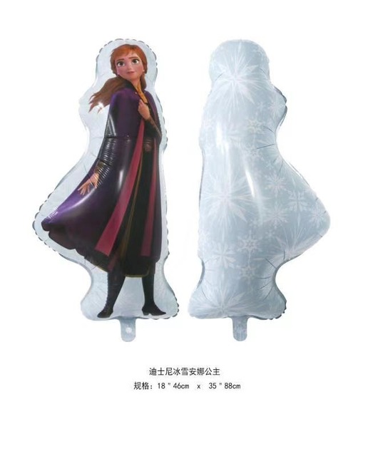 Balon foliowy Disney Frozen z postaciami Elsy, Olafa i księżniczką dla dziewczyny, idealny na Baby Shower i urodziny dzieci - Wianko - 11