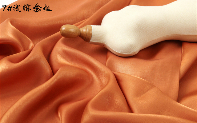 Materiał: Kolorowa glazura satyna jedwabna tkanina gradientowa jasna jedwabista delikatna highend odzież ślubna - Wianko - 16