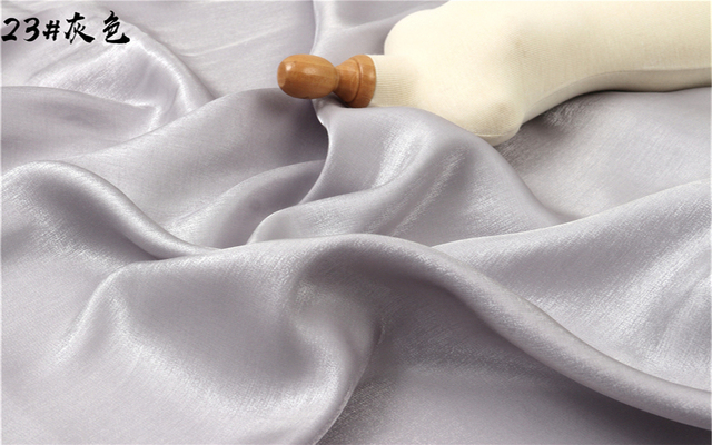 Materiał: Kolorowa glazura satyna jedwabna tkanina gradientowa jasna jedwabista delikatna highend odzież ślubna - Wianko - 26