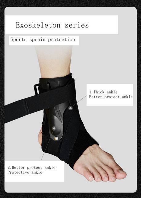 Orteza stawu skokowego - wsparcie ochronne stóp podczas koszykówki, kolarstwa i fitnessu - Wianko - 6