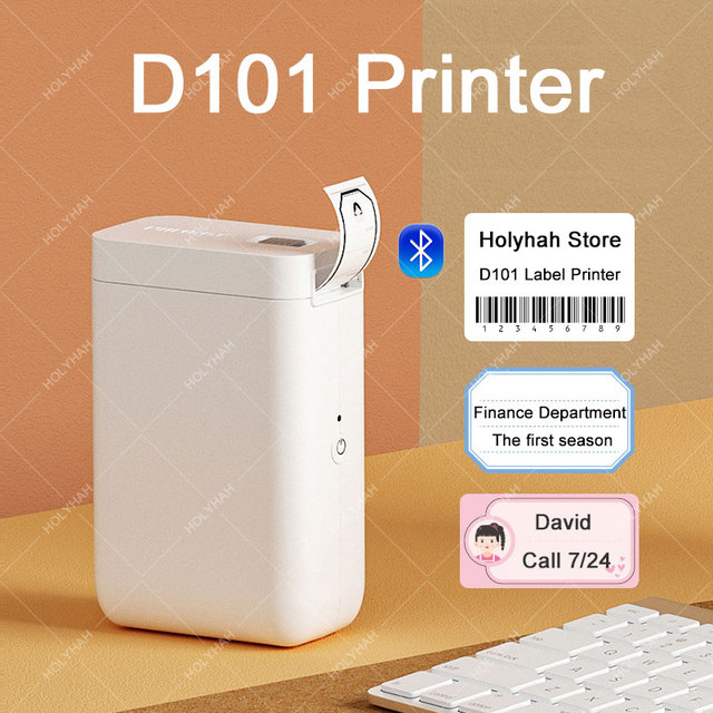 Przenośna termiczna drukarka etykiet Niimbot D101 D11 do użytku biurowego - Mini druk, bezużądłowa, kompatybilna z telefonem komórkowym - Wianko - 2
