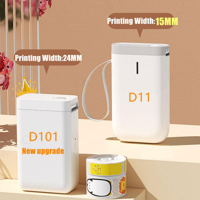Przenośna termiczna drukarka etykiet Niimbot D101 D11 do użytku biurowego - Mini druk, bezużądłowa, kompatybilna z telefonem komórkowym - Wianko - 5