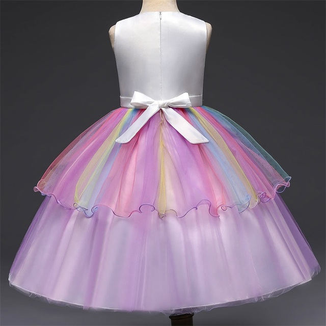 Jednorożec Princess Dress 2021 Fantasy Girls - Sukienka dla dzieci na urodziny, wesele, Halloween - Wianko - 9