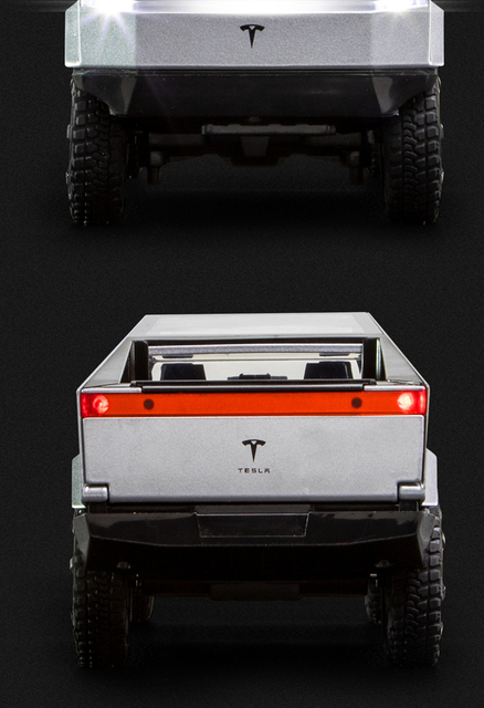 Nowy Model Samochodu Tesla Cybertruck Pickup 1/24 - Aluminiowy Diecast Metalowy - Zabawka Pojazd Terenowy dla Dzieci w Stylu Kolekcjonerskim - Wianko - 10