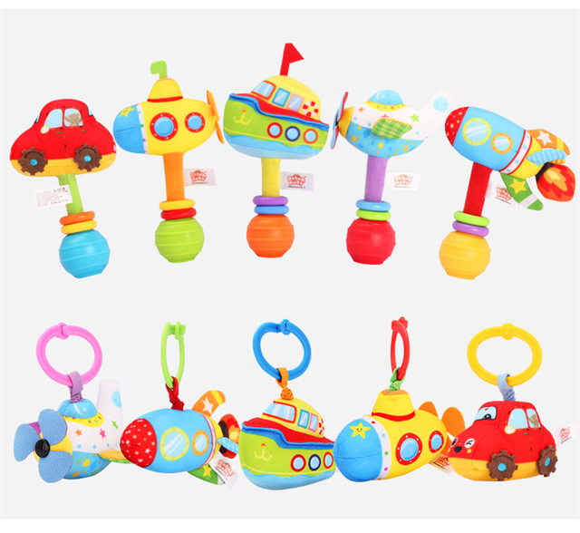Grzechotki dla dzieci 0-12 miesięcy z wizualnym Grabem, szkoleniem zdolności manualnych i dzwonkami - pluszowe zabawki dla noworodków - Wianko - 7