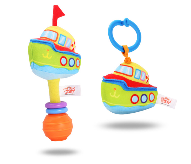 Grzechotki dla dzieci 0-12 miesięcy z wizualnym Grabem, szkoleniem zdolności manualnych i dzwonkami - pluszowe zabawki dla noworodków - Wianko - 12