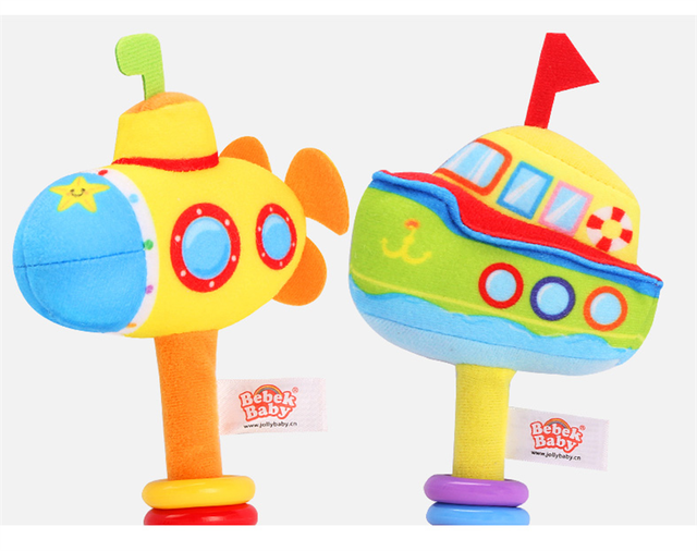 Grzechotki dla dzieci 0-12 miesięcy z wizualnym Grabem, szkoleniem zdolności manualnych i dzwonkami - pluszowe zabawki dla noworodków - Wianko - 9
