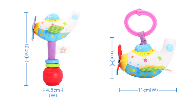 Grzechotki dla dzieci 0-12 miesięcy z wizualnym Grabem, szkoleniem zdolności manualnych i dzwonkami - pluszowe zabawki dla noworodków - Wianko - 16