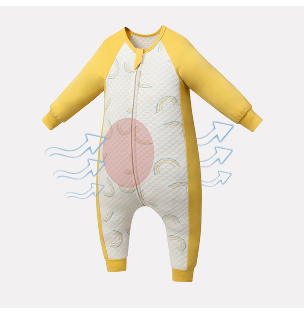 Nowy tytuł produktu: Śpiwory dziecięce jesień 2021 - wysoka jakość, bawełna, dziewczyna/piżamy chłopiec, odzież ciepła Romper dla niemowląt, kombinezon dla malucha 0-3 lat - Wianko - 4