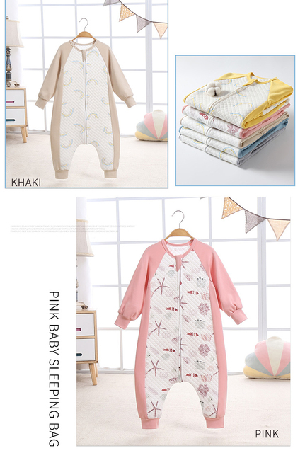 Nowy tytuł produktu: Śpiwory dziecięce jesień 2021 - wysoka jakość, bawełna, dziewczyna/piżamy chłopiec, odzież ciepła Romper dla niemowląt, kombinezon dla malucha 0-3 lat - Wianko - 15