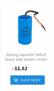 Kondensator rozruchowy CD60 350uF 250V AC do Heavy Duty silnika elektrycznego - czerwony, żółte przewody - Wianko - 10