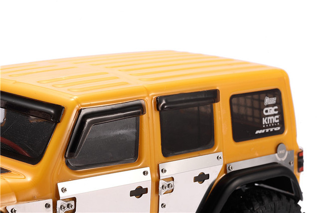 Samochód wspinaczkowy Vent Visor JEEP Wrangler, DJ 1/24 skala, czarny, przezroczysty akrylowy, części remontowe do zdalnie sterowanych samochodów AXIAL SCX24 - Wianko - 3