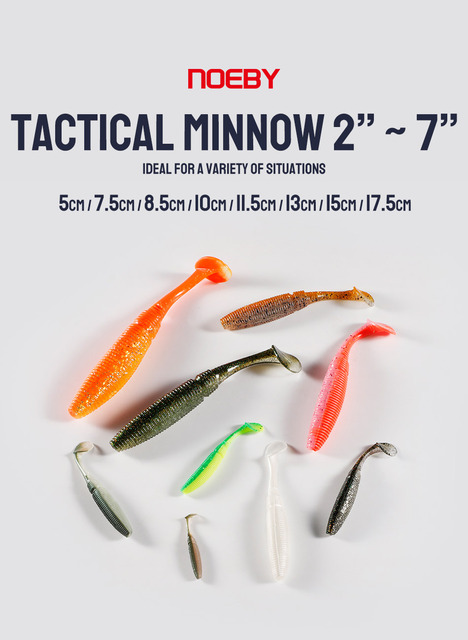 Noeby miękka przynęta jazda Shad Minnow 17cm - 5cm - Wianko - 1