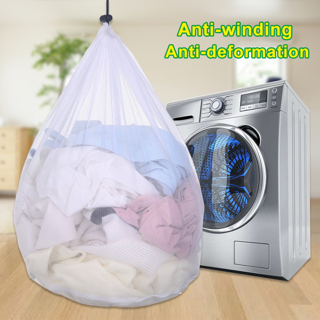 Biała torba do prania bielizny pończoch - woreczek na pranie biustonosza, wykonana z wysokiej jakości materiałów - Wianko - 1