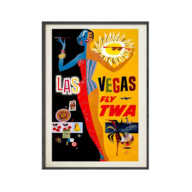 Sztuka ścienne Vintage - plakat z podróży po Florydzie i Nowym Jorku na płótnie, obraz do salonu i dekoracji domu - Wianko - 7