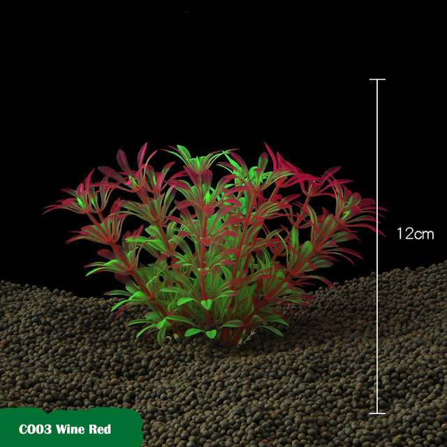 Akcesoria do akwarium: dekoracyjna symulacja rośliny wodne, plastikowe ozdoby krajobrazu - Wianko - 17