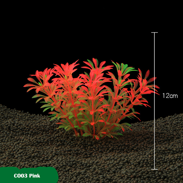 Akcesoria do akwarium: dekoracyjna symulacja rośliny wodne, plastikowe ozdoby krajobrazu - Wianko - 14