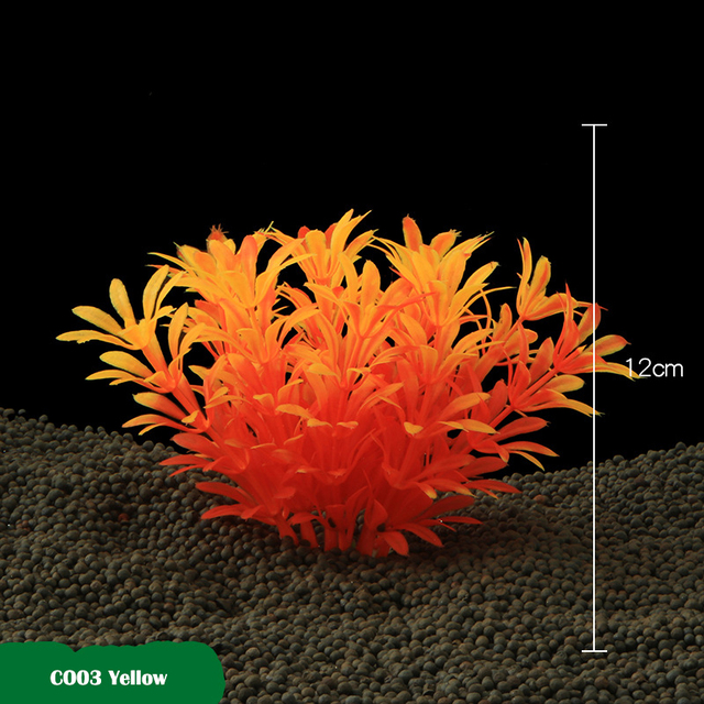Akcesoria do akwarium: dekoracyjna symulacja rośliny wodne, plastikowe ozdoby krajobrazu - Wianko - 16