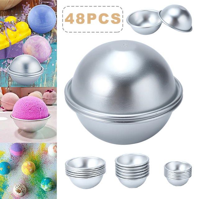 Kreatywna forma Bomb do kąpieli - zestaw 48 sztuk, piłka sól do kąpieli, piłka do pieczenia i strój kąpielowy - tort czekoladowy, Pudding - narzędzie do robienia dostaw - Wianko - 1