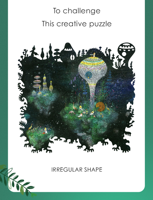 Drewniane Puzzle Jigsaw Wyspa Życia - Nieregularne i Trudne do Rozwiązania - Zabawka dla Dzieci i Dorosłych - Wianko - 3