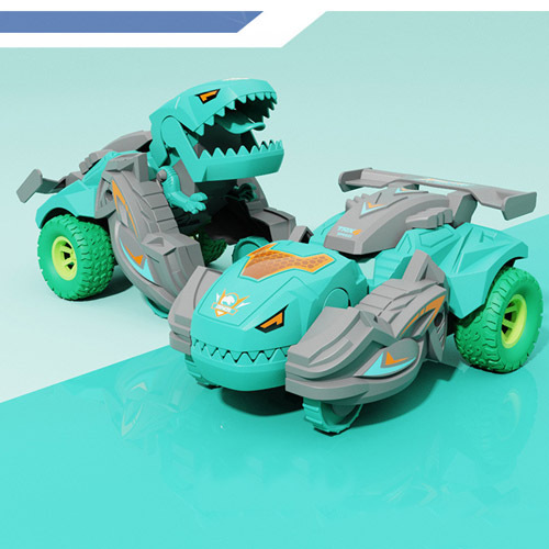 Samochód dziecięcy odporny na upadek z deformacją, inspirowany dinozaurami, wyścigowy prezent dla chłopca - Wianko - 9