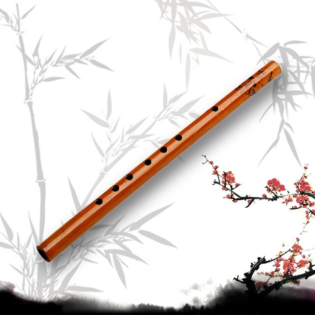 Tradycyjny 6-otworowy flet bambusowy - instrument muzyczny o naturalnym kolorze drewna U7EF - Wianko - 8