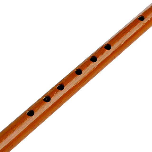 Tradycyjny 6-otworowy flet bambusowy - instrument muzyczny o naturalnym kolorze drewna U7EF - Wianko - 1