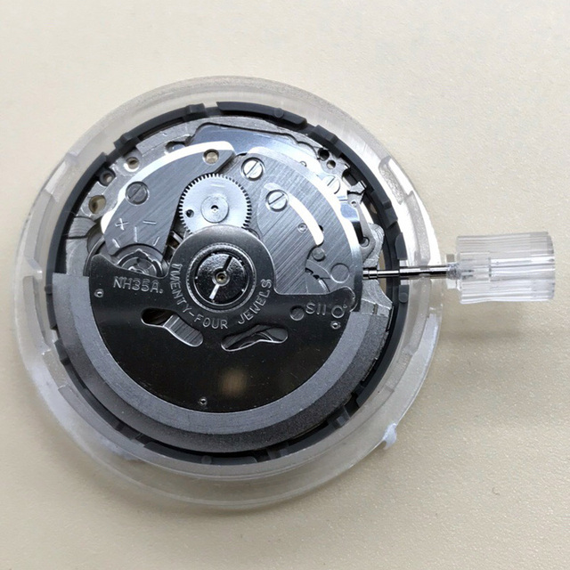 Japoński zegarek mechaniczny Seiko NH35 NH36 z 24 klejnotami i białą datą - Wianko - 3