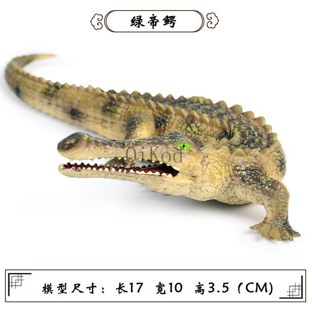 Figurka kolekcjonerska dzikiego krokodyla - symulacja rysunku, miękka zabawka z gumy dla dzieci - Wianko - 12