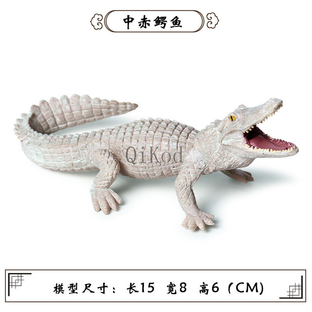 Figurka kolekcjonerska dzikiego krokodyla - symulacja rysunku, miękka zabawka z gumy dla dzieci - Wianko - 11