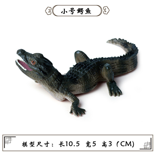 Figurka kolekcjonerska dzikiego krokodyla - symulacja rysunku, miękka zabawka z gumy dla dzieci - Wianko - 10