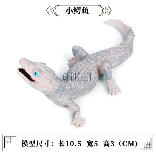 Figurka kolekcjonerska dzikiego krokodyla - symulacja rysunku, miękka zabawka z gumy dla dzieci - Wianko - 13