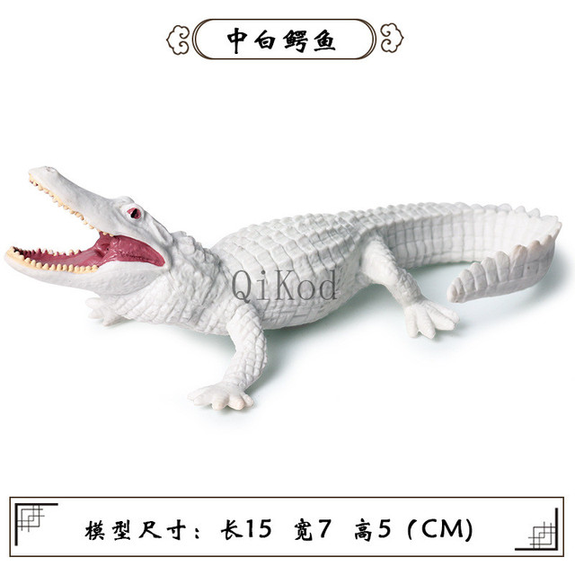 Figurka kolekcjonerska dzikiego krokodyla - symulacja rysunku, miękka zabawka z gumy dla dzieci - Wianko - 7