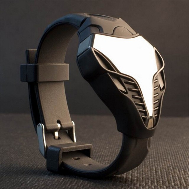 Zegarek męski LED cyfrowy, konstrukcja silikonowego paska na rękę, doskonały prezent dla studenta lub studentki - Wianko - 6