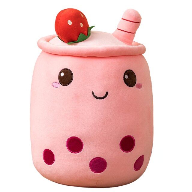 Miękka poduszka Bubble Tea Boba Plushies - pluszowa zabawka w kształcie kubka bubble tea z nadzieniem herbata mleczna - prezent dla dzieci i dziewczynki - Wianko - 16