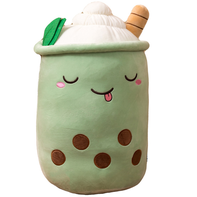 Miękka poduszka Bubble Tea Boba Plushies - pluszowa zabawka w kształcie kubka bubble tea z nadzieniem herbata mleczna - prezent dla dzieci i dziewczynki - Wianko - 17