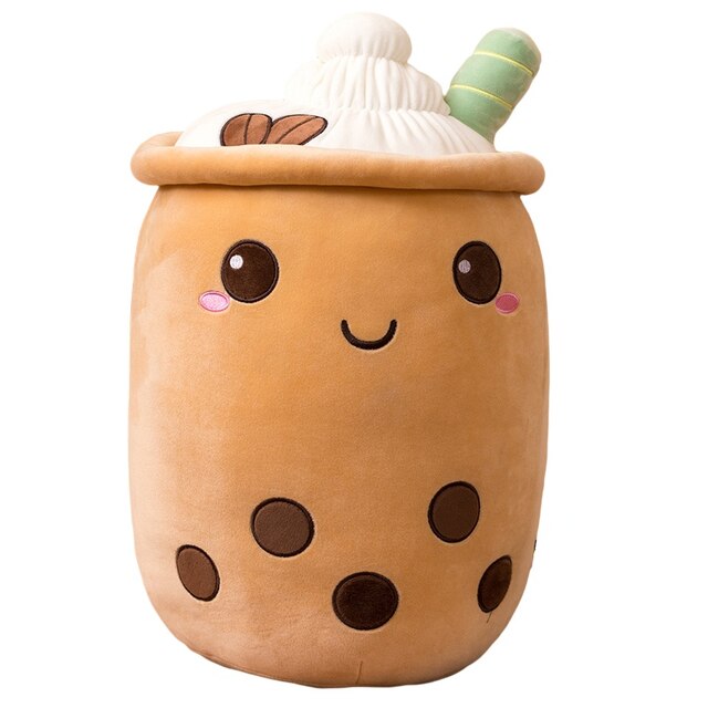 Miękka poduszka Bubble Tea Boba Plushies - pluszowa zabawka w kształcie kubka bubble tea z nadzieniem herbata mleczna - prezent dla dzieci i dziewczynki - Wianko - 15