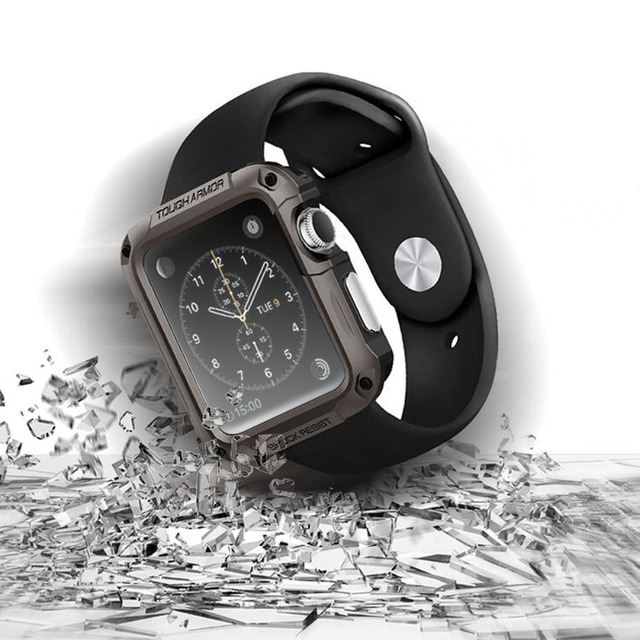Pancerna obudowa z osłoną ekranu do zegarka Apple Watch - 44mm/40mm/42mm/38mm - ochronna osłona - Wianko - 9