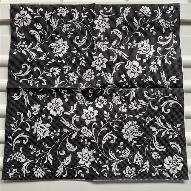 Vintage serwetki decoupage kwiaty czarno-białe na imprezę - 20 szt - Wianko - 31