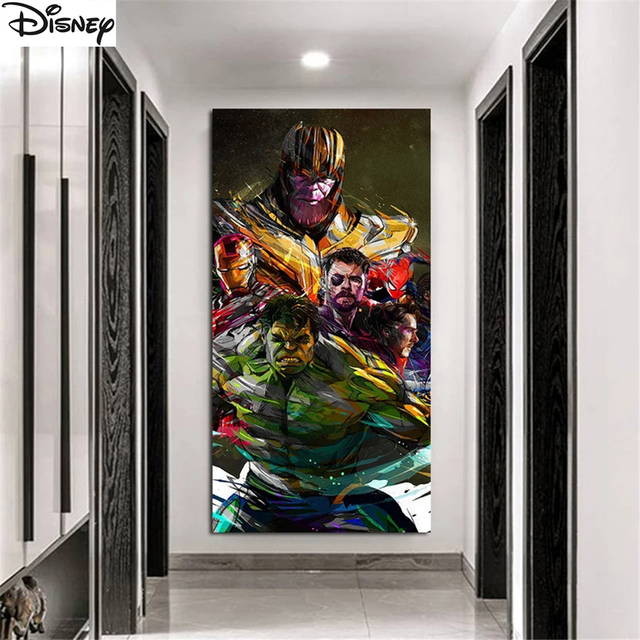 Diamentowy obraz Spiderman Avengers 5D - Graffiti Art mozaika - Wianko - 6