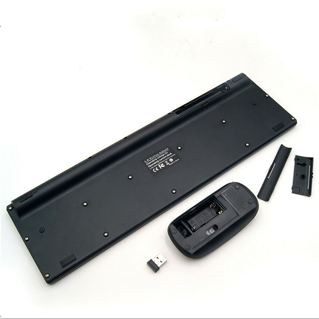 Zestaw bezprzewodowej klawiatury i myszy POHIKS 2.4GHz - ultra-cienki design, ergonomiczna konstrukcja - PC/Laptop - Wianko - 9