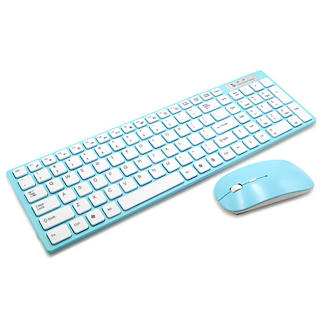 Zestaw bezprzewodowej klawiatury i myszy POHIKS 2.4GHz - ultra-cienki design, ergonomiczna konstrukcja - PC/Laptop - Wianko - 6