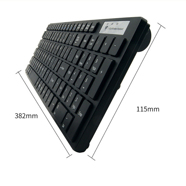 Zestaw bezprzewodowej klawiatury i myszy POHIKS 2.4GHz - ultra-cienki design, ergonomiczna konstrukcja - PC/Laptop - Wianko - 2
