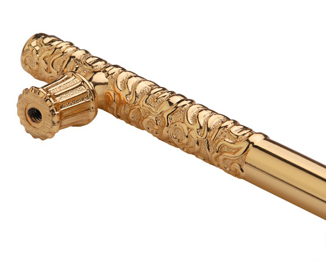 Uchwyt szafkowy 160-192mm - nowoczesny, luksusowy, kreatywny, w stylu złotego K, solidny i błyszczący - Wianko - 19