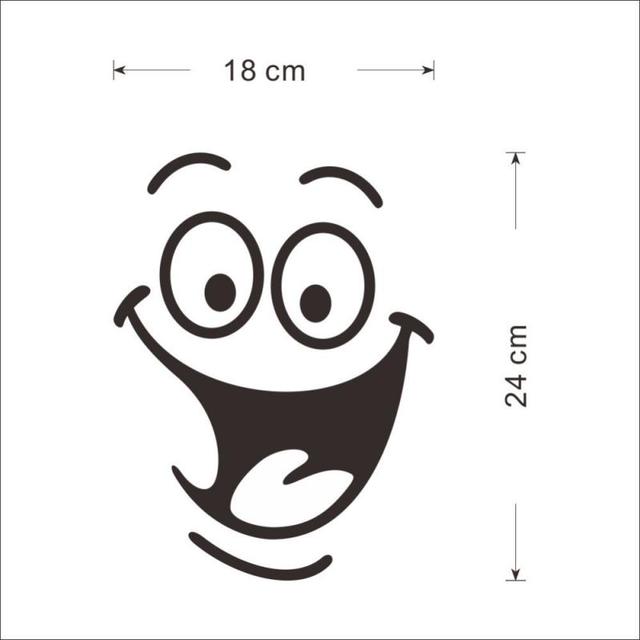 Funny Smile 3D naklejki ścienne na toaletę – wytrzymałe, wodoodporne i dekoracyjne! - Wianko - 16
