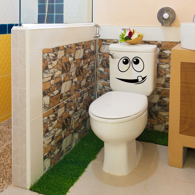 Funny Smile 3D naklejki ścienne na toaletę – wytrzymałe, wodoodporne i dekoracyjne! - Wianko - 4
