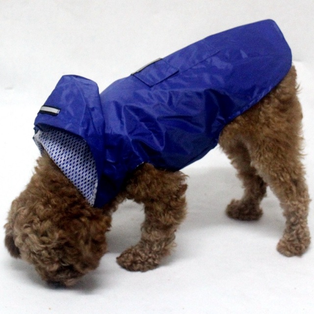 Płaszcz przeciwdeszczowy dla psów wodoodporny z odblaskami i oddychającą siatką - Wianko - 11